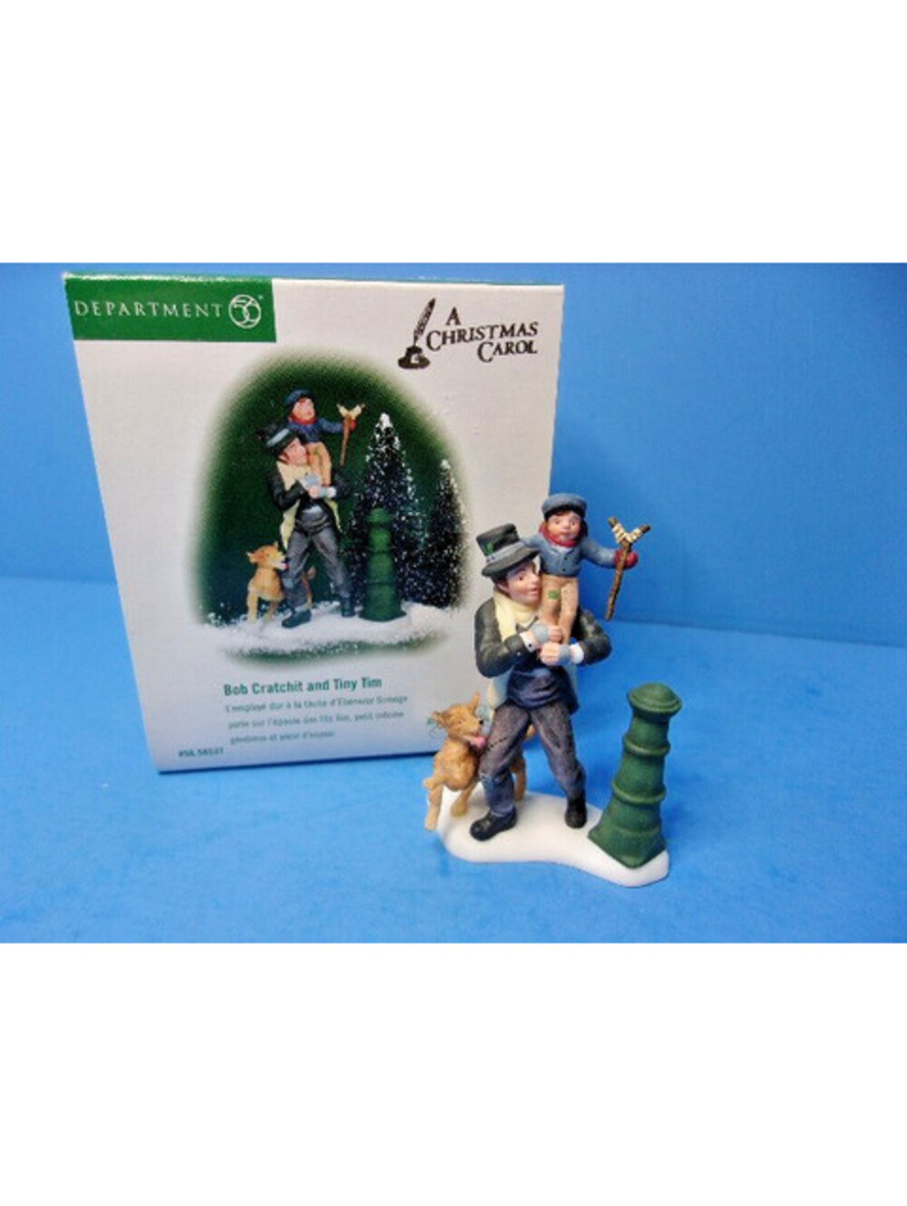 Dept 56 Bob Cratchit and Tiny Tim 58537 Dickens Village A Christmas Carol in Box